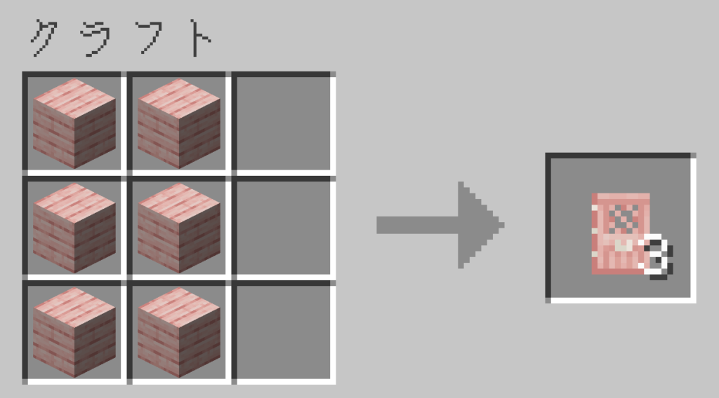 マイクラ サクラのドア レシピ
