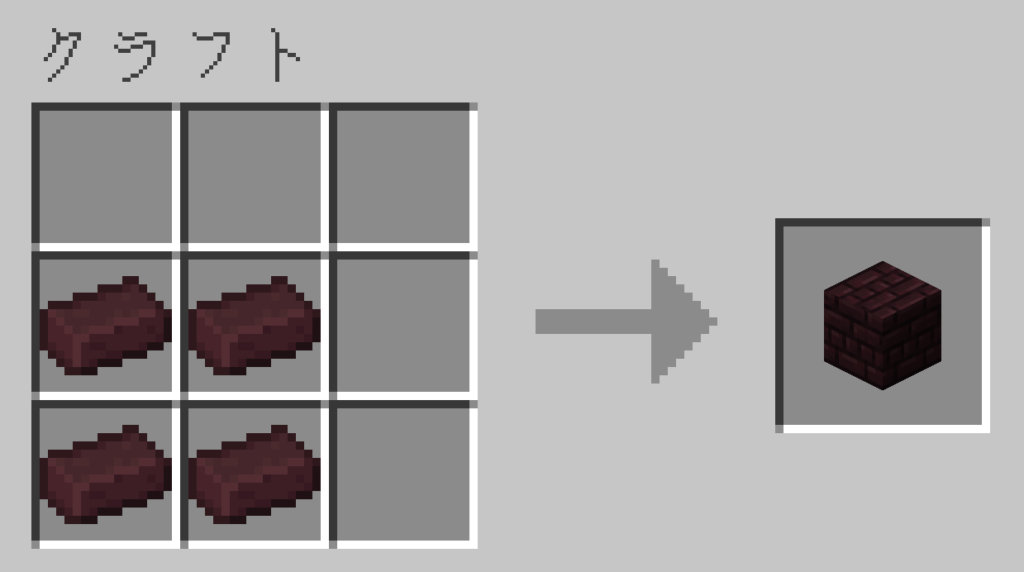 マイクラ ネザーレンガ レシピ