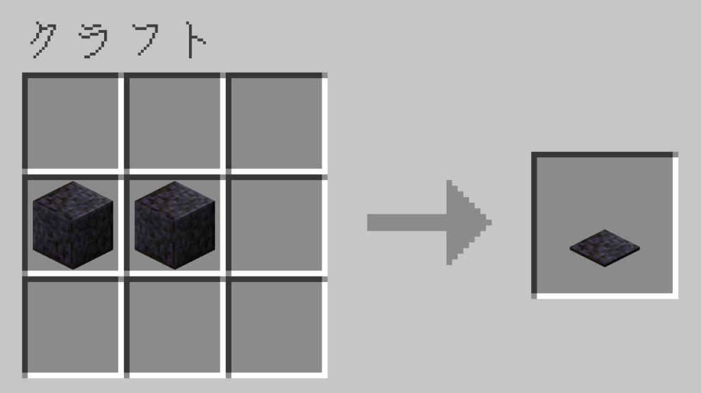 マイクラ 磨かれたブラックストーンの感圧板 レシピ