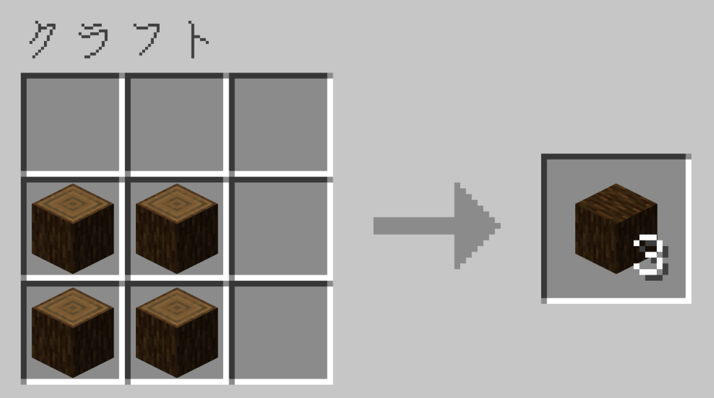 マイクラ　トウヒの木　レシピ