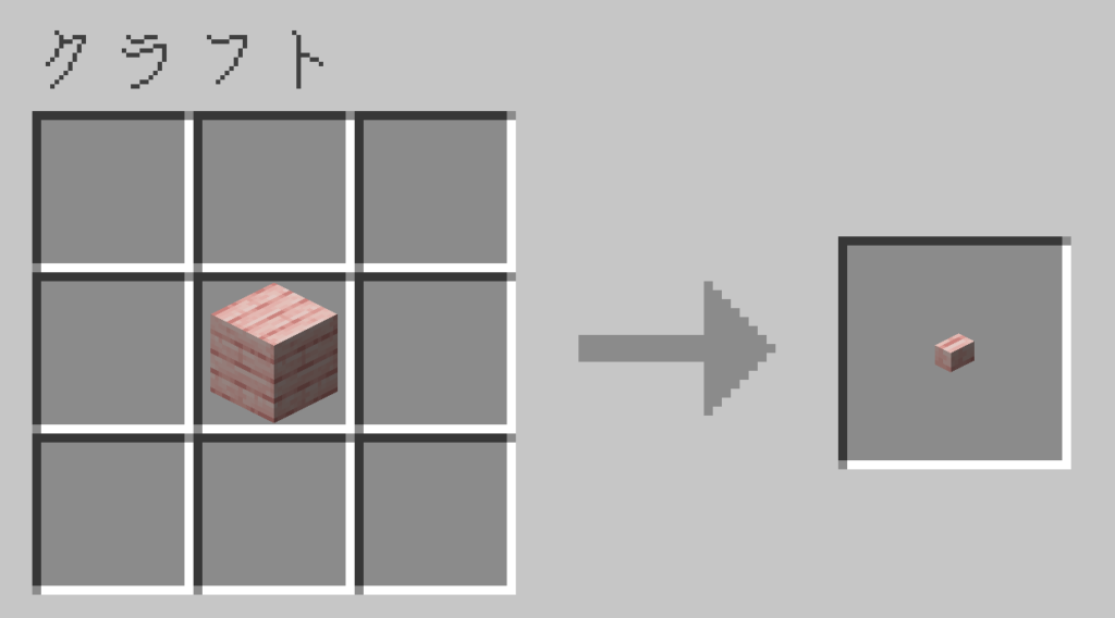 マイクラ サクラのボタン レシピ