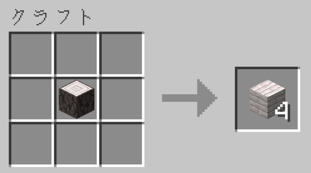 マイクラ ペールオークの木材 レシピ