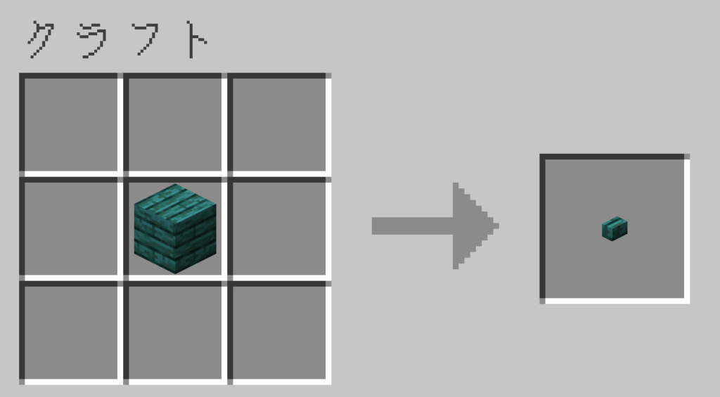 マイクラ　歪んだボタン　レシピ