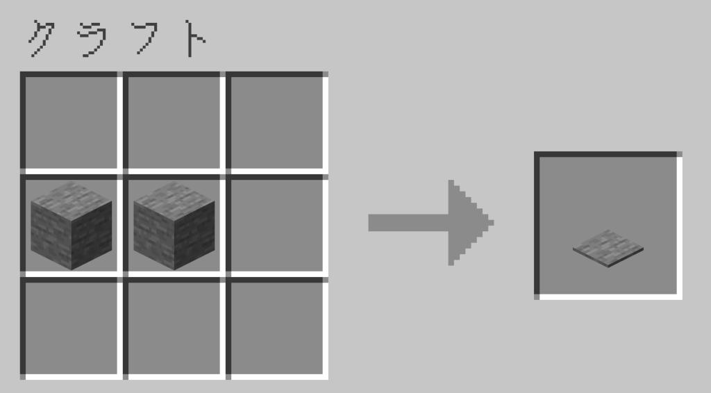 マイクラ　石の感圧板　レシピ