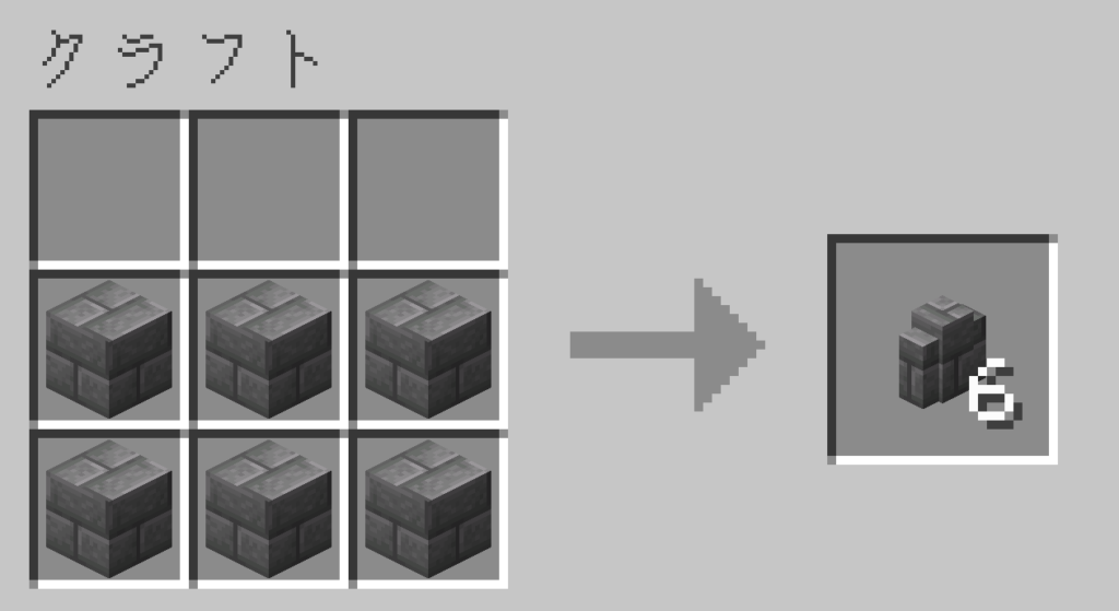 マイクラ　石レンガの塀　レシピ