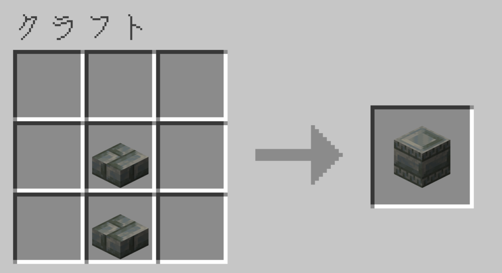 マイクラ 模様入りの凝灰岩レンガ レシピ