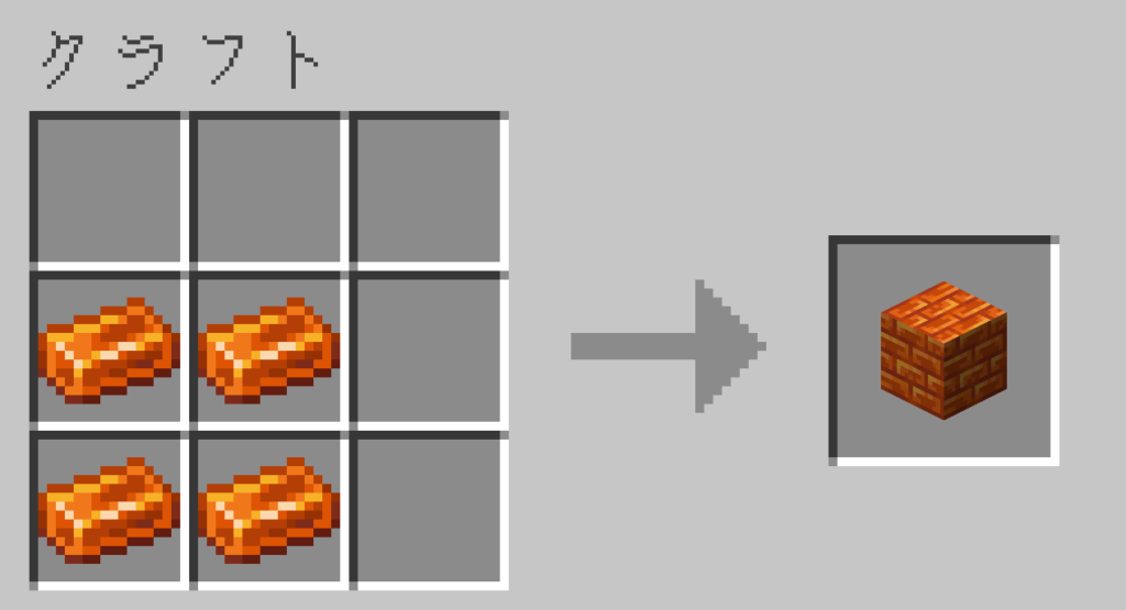 マイクラ　樹脂レンガ（ブロック）　レシピ