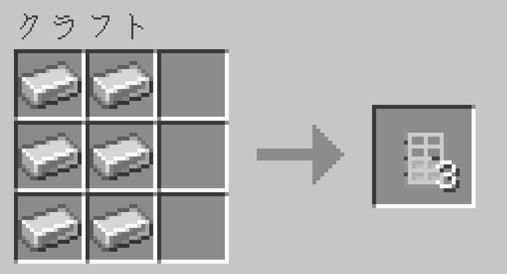 マイクラ　鉄のドア　作り方　入手方法