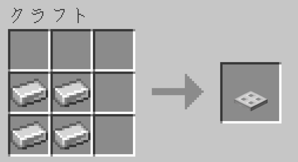 マイクラ　鉄のトラップドア　作り方　入手方法