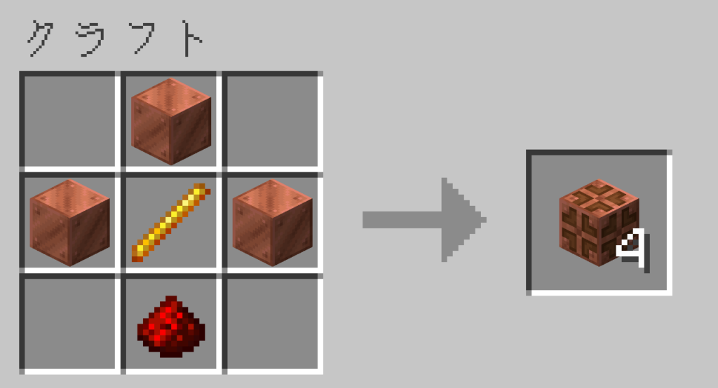 マイクラ 銅の電球 作り方 クラフトレシピ