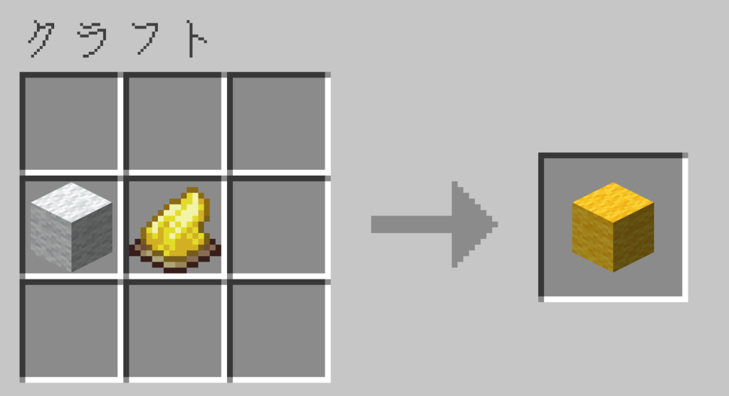 マイクラ 黄色の染料 使い方