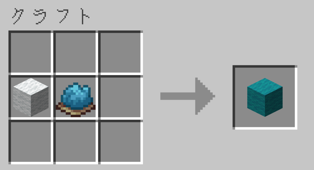 マイクラ 青緑色の染料 使い方